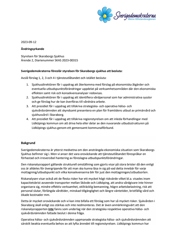 Yrkande (SD) §75 styrelsen för Skaraborgs Sjukhus.pdf