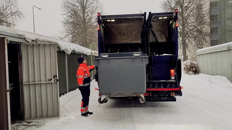 Ympäristöystävällistä jätteenkeräilyä biokaasu-Scanialla Lahdessa