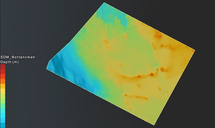 3D-bild av havsbotten i Bottenviken