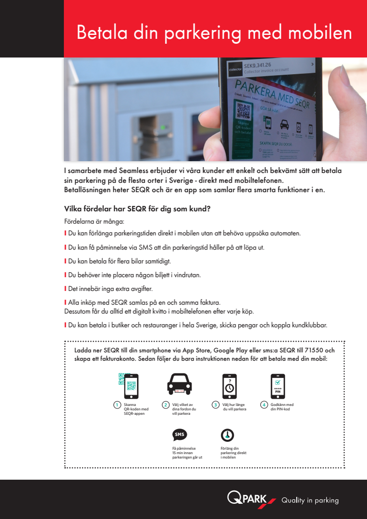 Betala din parkering med mobilen