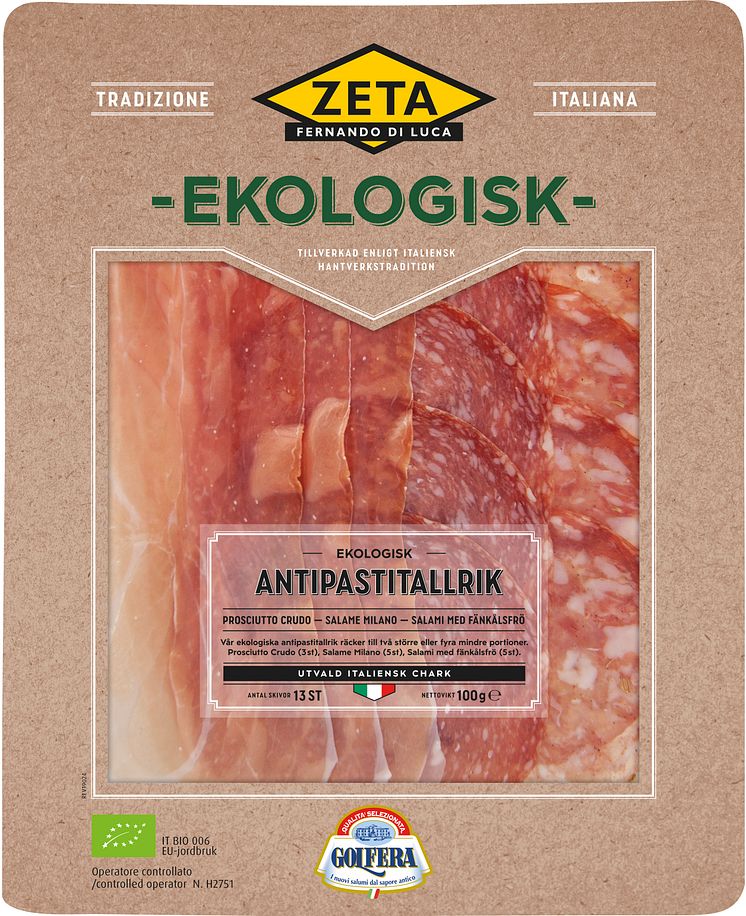 Produktbild Zeta Ekologisk Antipastitallrik