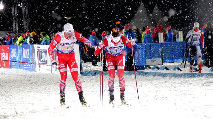 Mixed stafett, veksling Johannes-Tarjei, VM Kontiolahti 2015