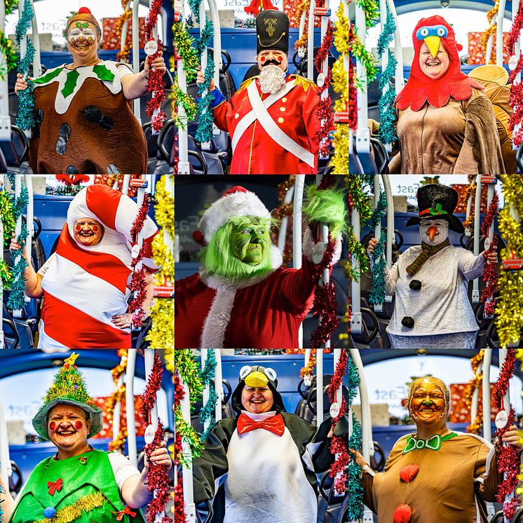 Julie Richardson - Go North East Most Festive Bus Driver -Collage 1