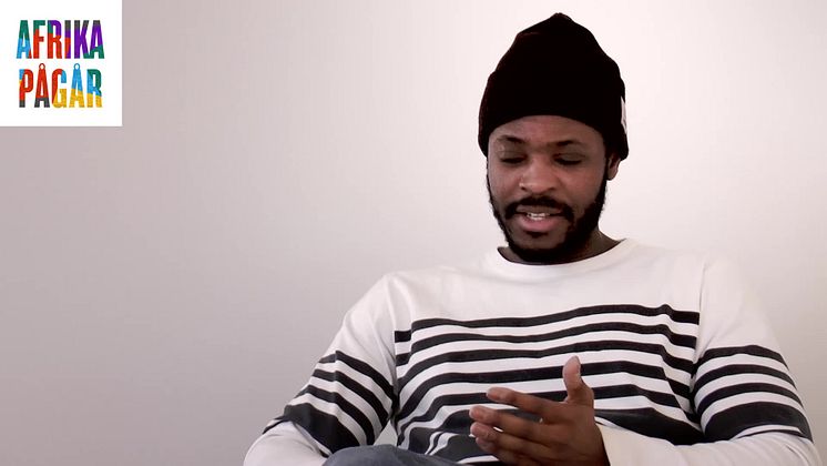 Yinka Ilori about dialouge space "Afrika pågår" 