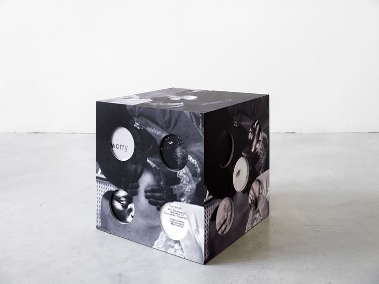 Frida Orupabo, Trauma Catches Up, 2024. Metal. Photo: Gerhard Kassner. 