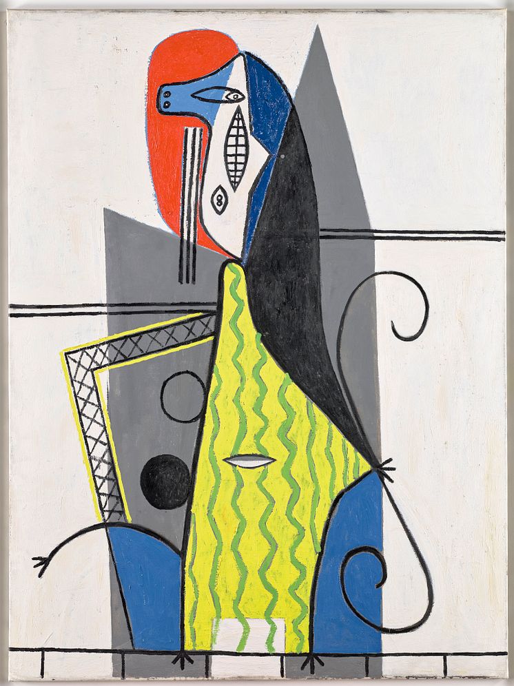 Kvinne i en lenestol, 1927 