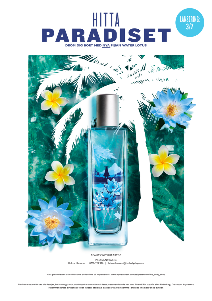 Hitta paradiset med nya Fijian Water Lotus