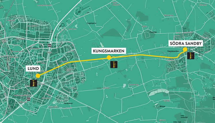 Supercykelväg C25 i Lunds kommun