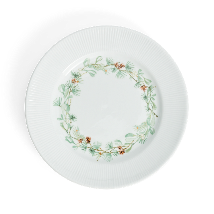 Fyrklövern Nordic Dawn Nature - tallrik 27 cm