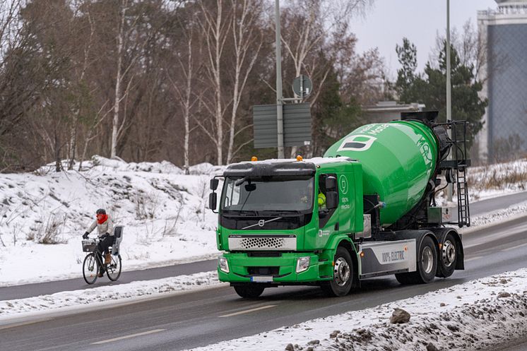 Elektrisk betongbil