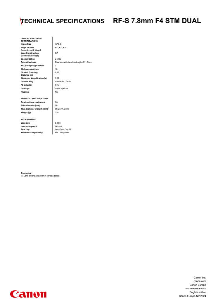 Teknisk specifikation Canon RF-S 7.8mm F4 STM DUAL.pdf