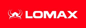 Lomax logo rødt