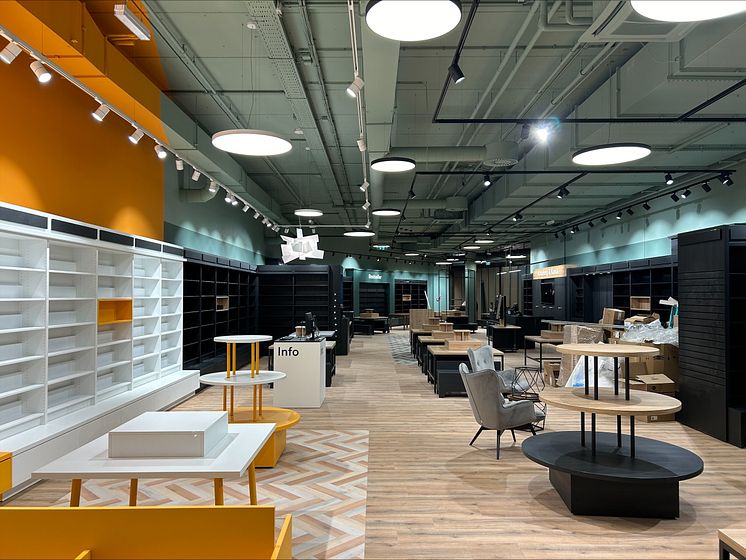 Blick in die neue Thalia Buchhandlung im eo Oberwart