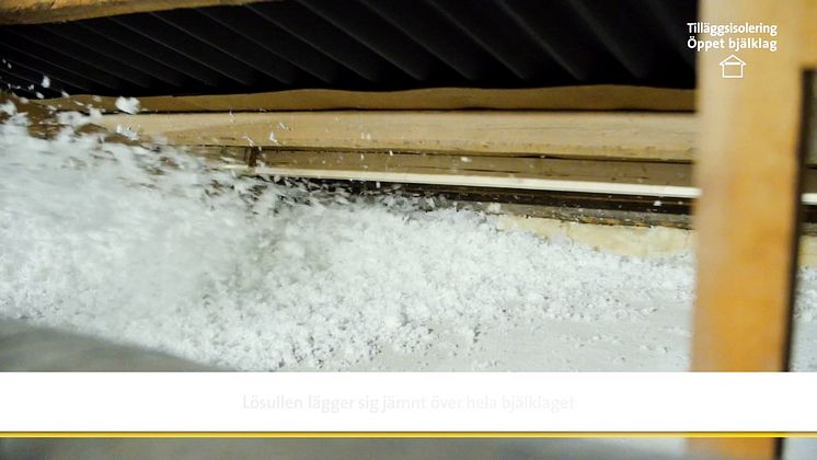 Tilläggsisolera med ISOVER InsulSafe® lösull 