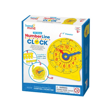 12 - 24-Hour Number Line Clock - Learning Resources