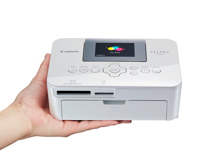 Canon SELPHY CP1000 vit, hand