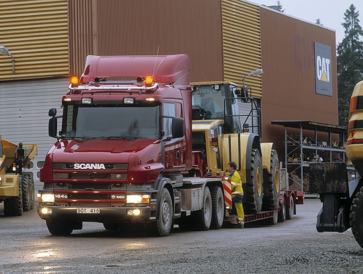 Der Scania T164 mit einem V8 Motor mit 16 Litern Hubraum.