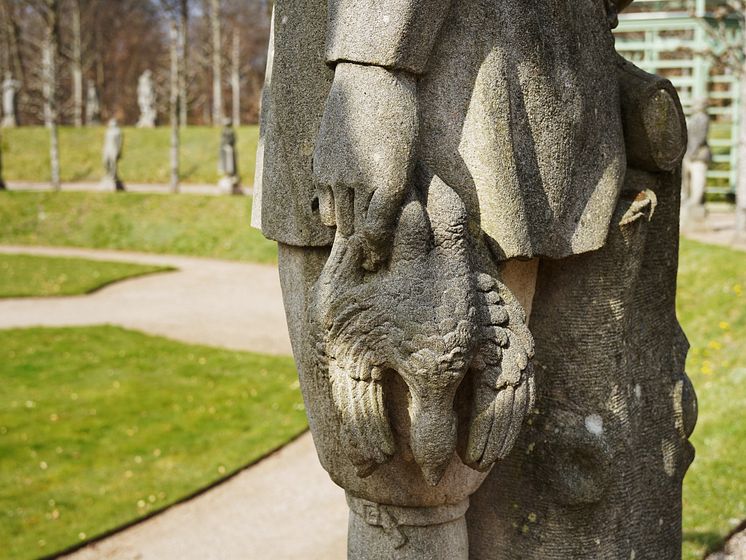 Jeger fra Kinsarvik (detalj). Staute i Nordmandsdalen.