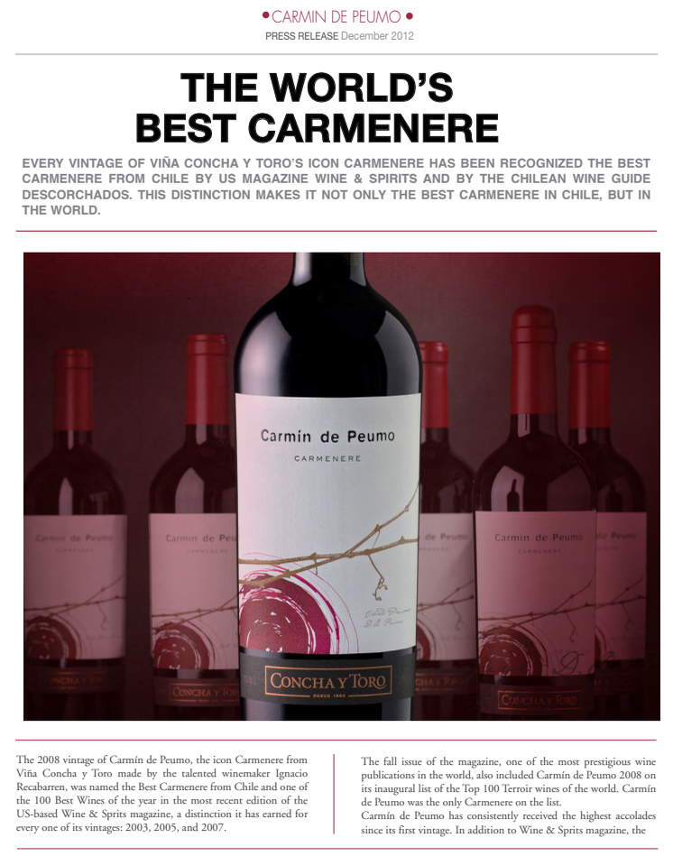 Världens bästa Carmenere