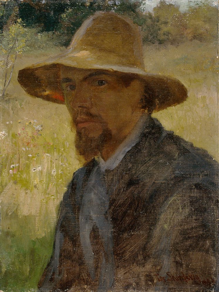 Christian Skredsvig, Selvportrett, 1886. Oslo Museum. 