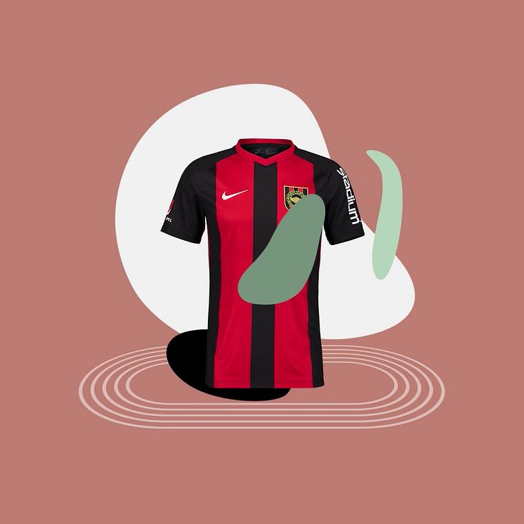 Från använda fotbollströjor