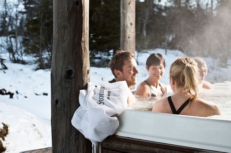 Storhogna Högfjällshotell & Spa fjällbastu bubbelpool utomhus