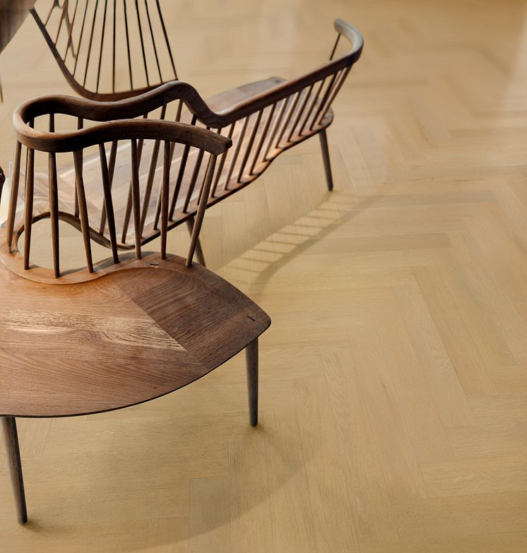 Golvtrender 2025; Illusion Herringbone, LVT, Kährs