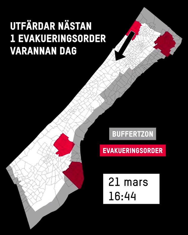 Massförflyttningen i Gaza