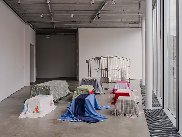 Installationsvy Det som bar mig, Bonniers Konsthall, 2025