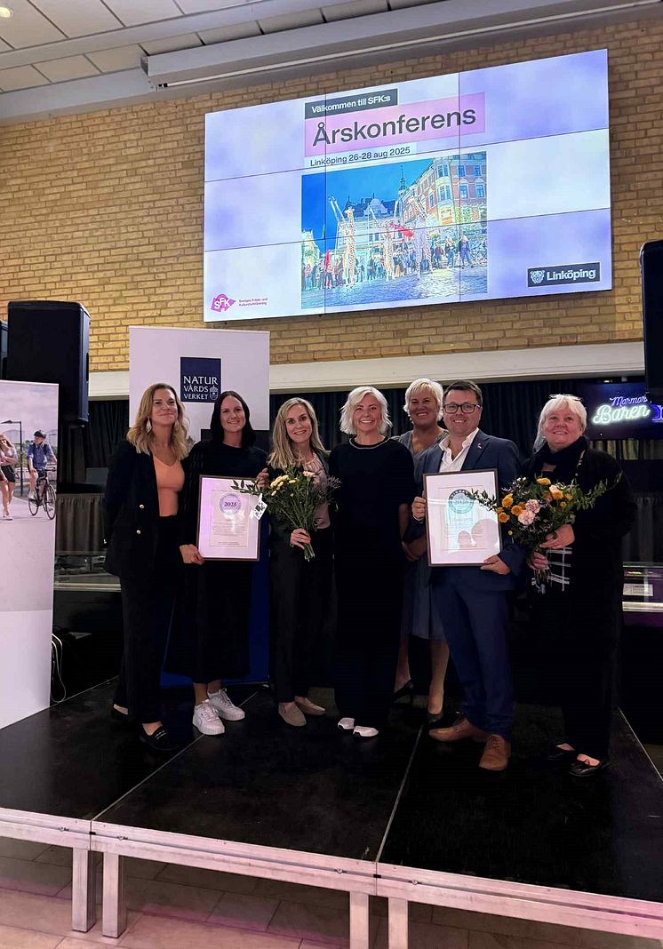 Säters representerades av Emilie Andersson (2:a från vänster), Malin Lilja Altörn (3:e från vänster) samt Sara Sissala (4:e).