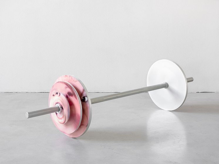 Frida Orupabo, White Happiness, 2024. Metal. Photo: Gerhard Kassner. 