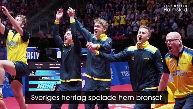 VM i Halmstad blev tidernas mest sedda lagtävling i bordtennis