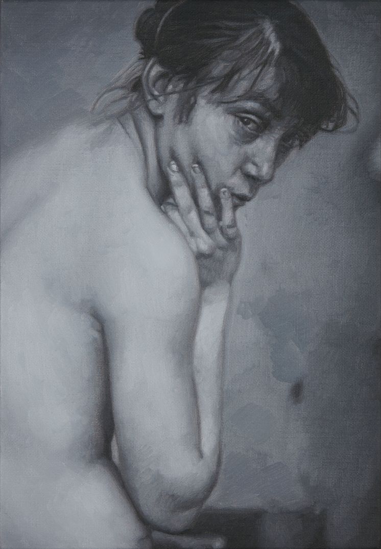 Tomas Lundgren, As Another 2018, olja på duk (30 x 40 cm)