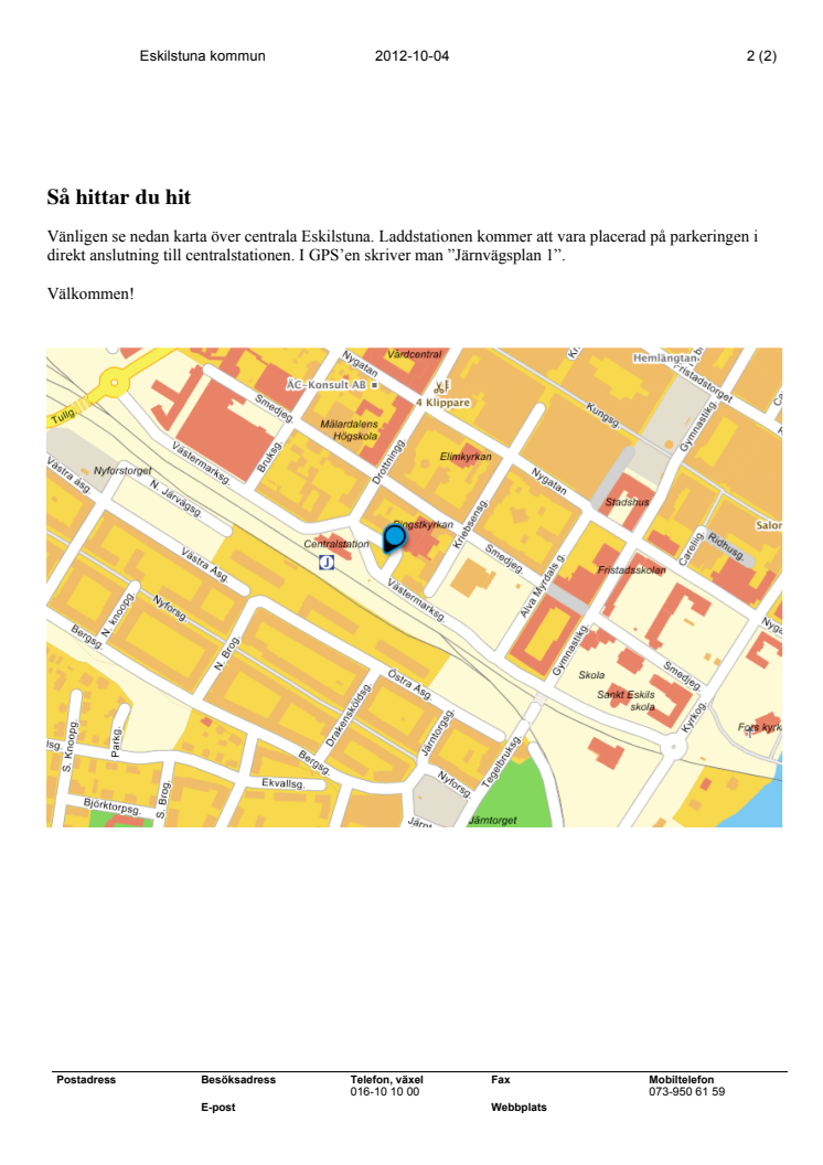 Pressinbjudan: Invigning av Eskilstunas första laddstation med solel från Solelia