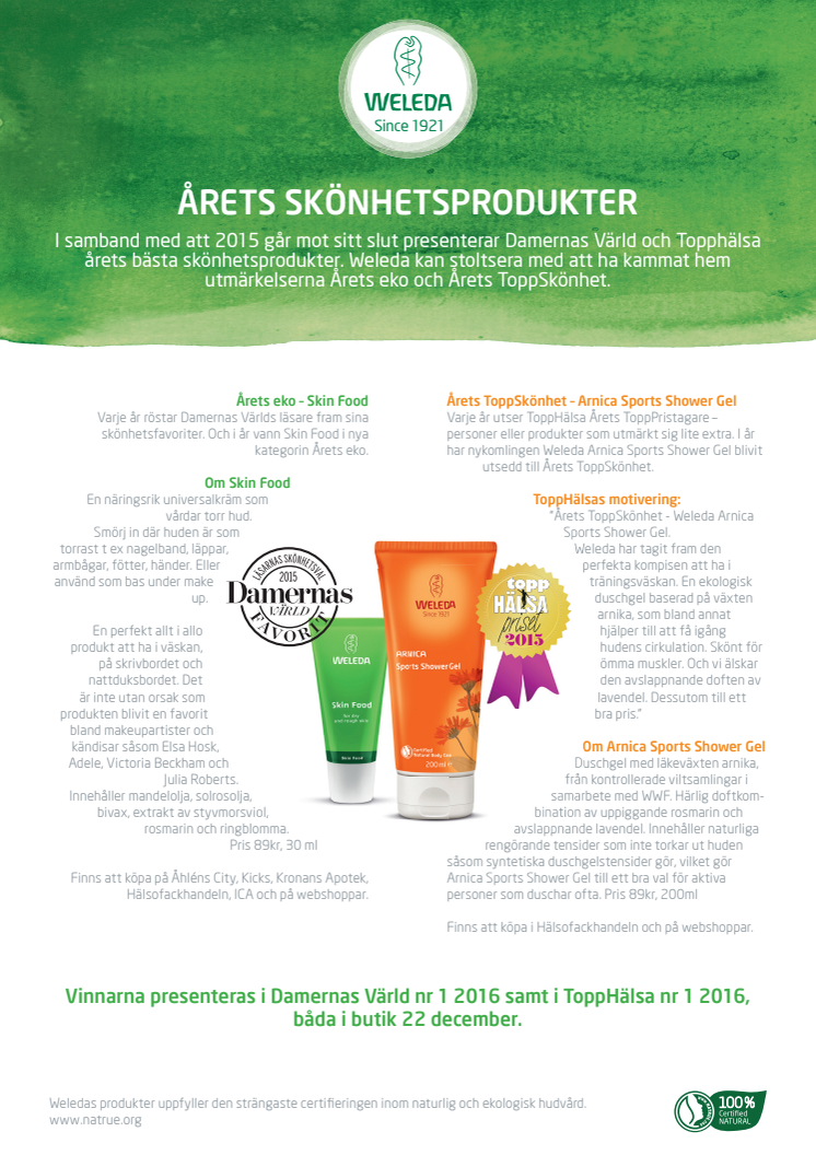 Årets skönhetsprodukter