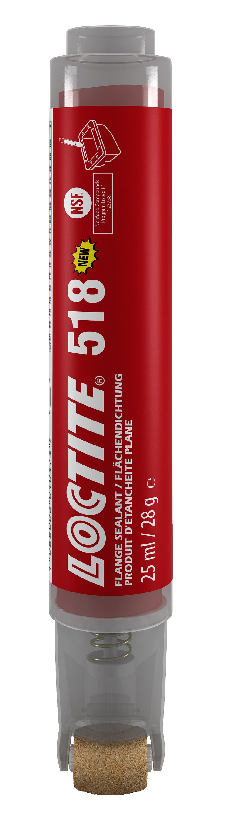 New innovative Loctite 518 roller