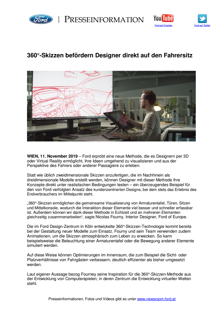 360°-Skizzen befördern Designer direkt auf den Fahrersitz