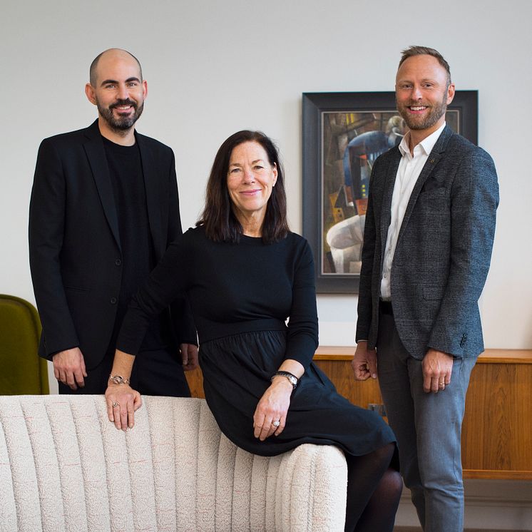 Jonatan Jahn, Eva Seeman and Henrik Åberg.