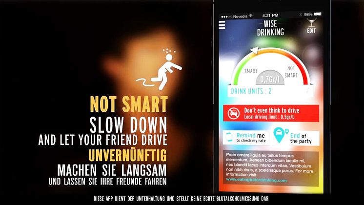 "Wise Drinking App" von Pernod Ricard 