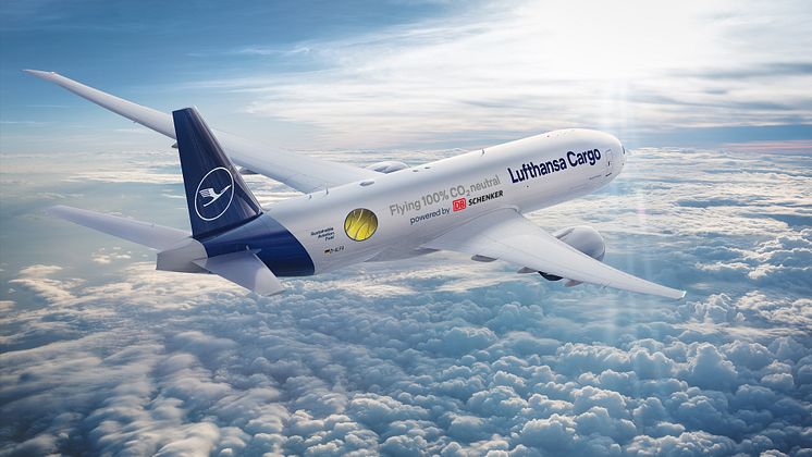 B777F D-ALFG "Flying 100% CO2 neutral powered by DB Schenker"