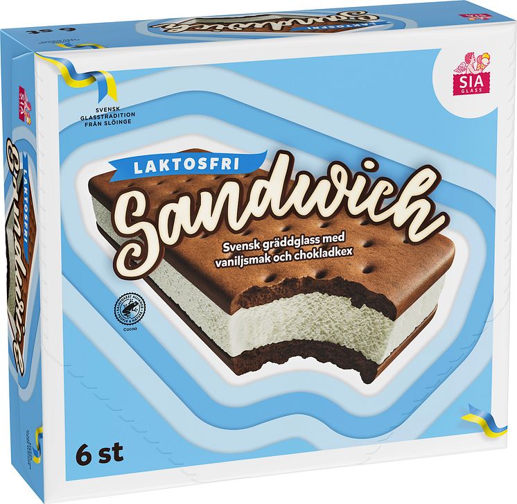 Sandwich laktosfri 6 st