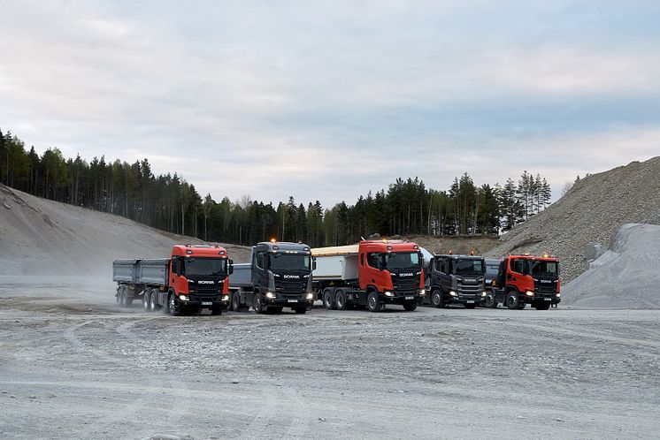 Scania Baufahrzeuge, robust, zuverlässig, effizient
