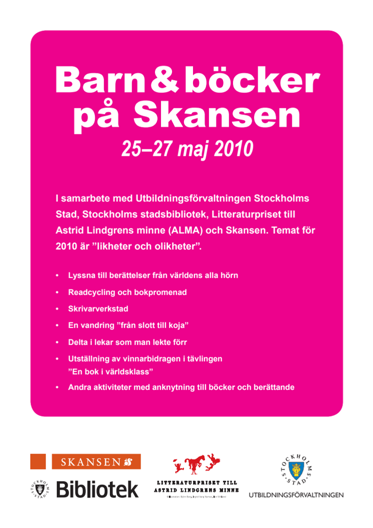 Barn & böcker på Skansen