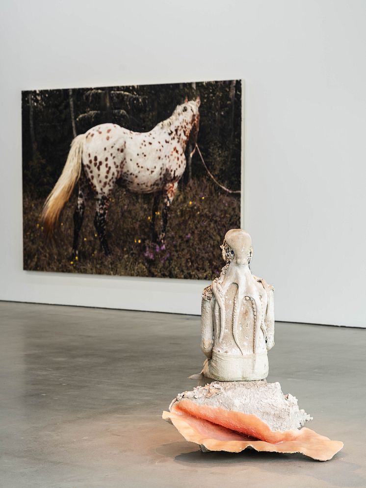 Sara-Vide Ericson och Tilda Lovell, installationsvy Bonniers Konsthall, 2023