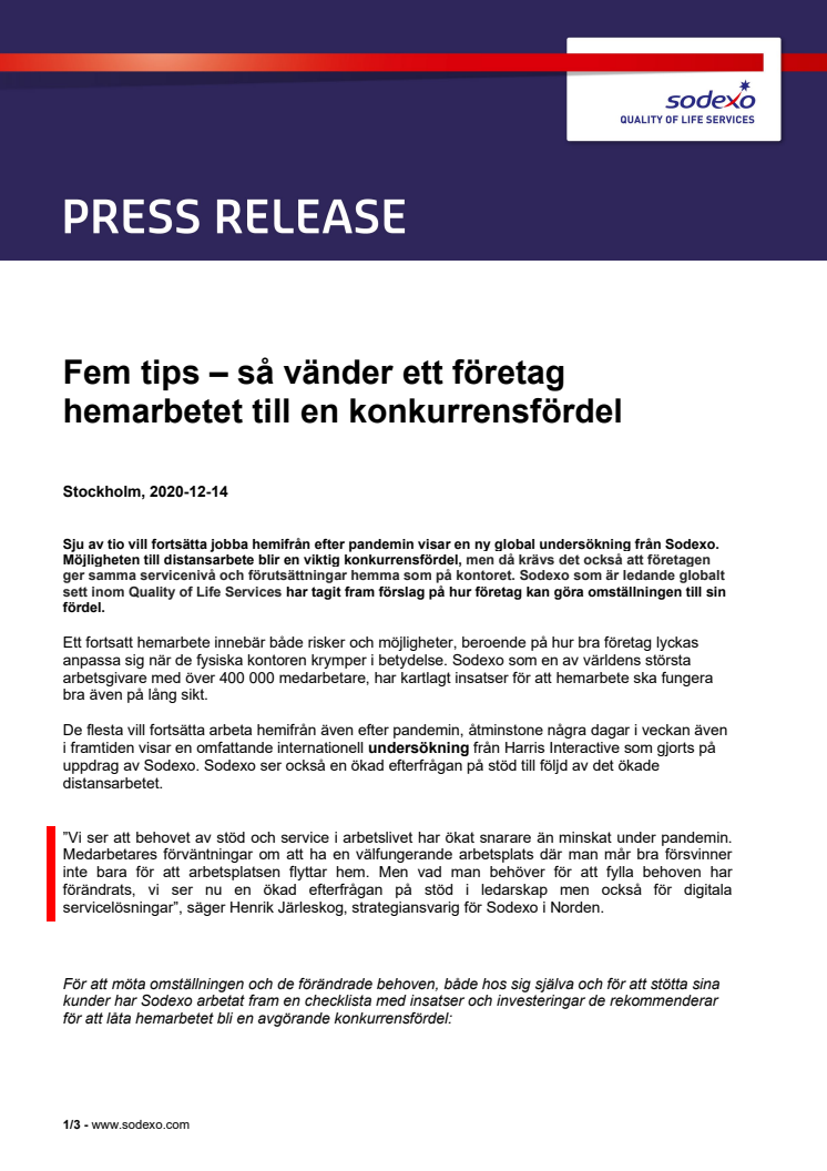 Fem tips – så vänder ett företag hemarbetet till en konkurrensfördel