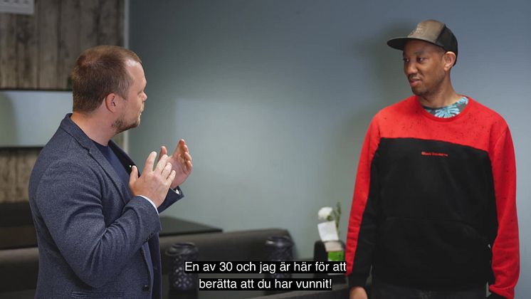 Marvin Semakala överraskas med 2023 års Bring Dedication Award