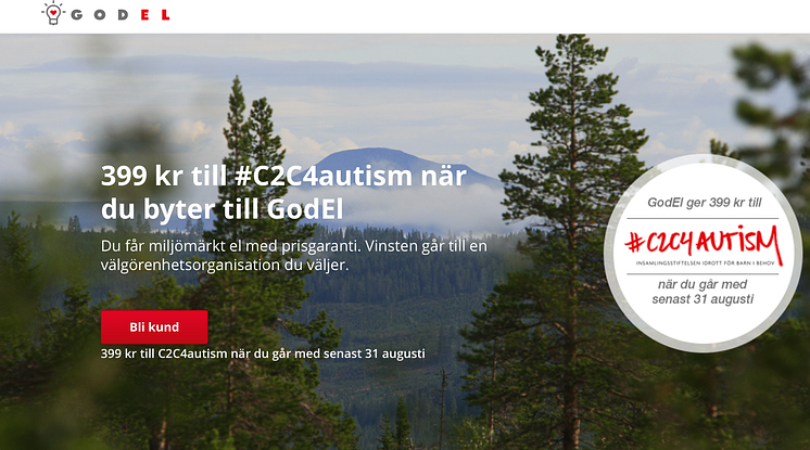 GodEl är stolt sponsor av #C2C4autism