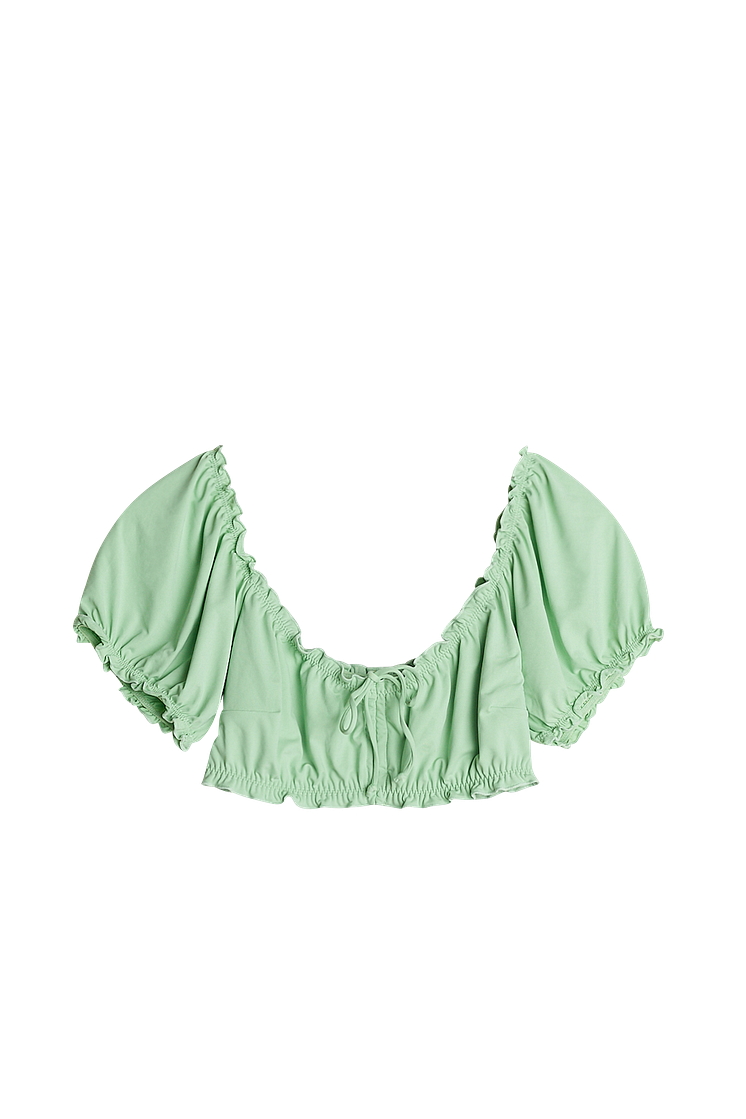 Julia bikini top - Nile green 