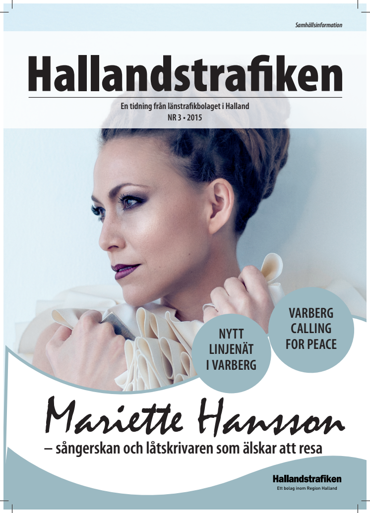 Tidningen Hallandstrafiken nr 3 i brevlådan idag