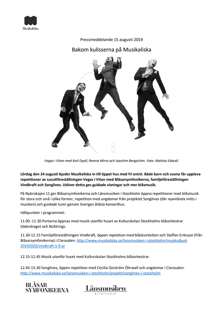 Bakom kulisserna på Musikaliska